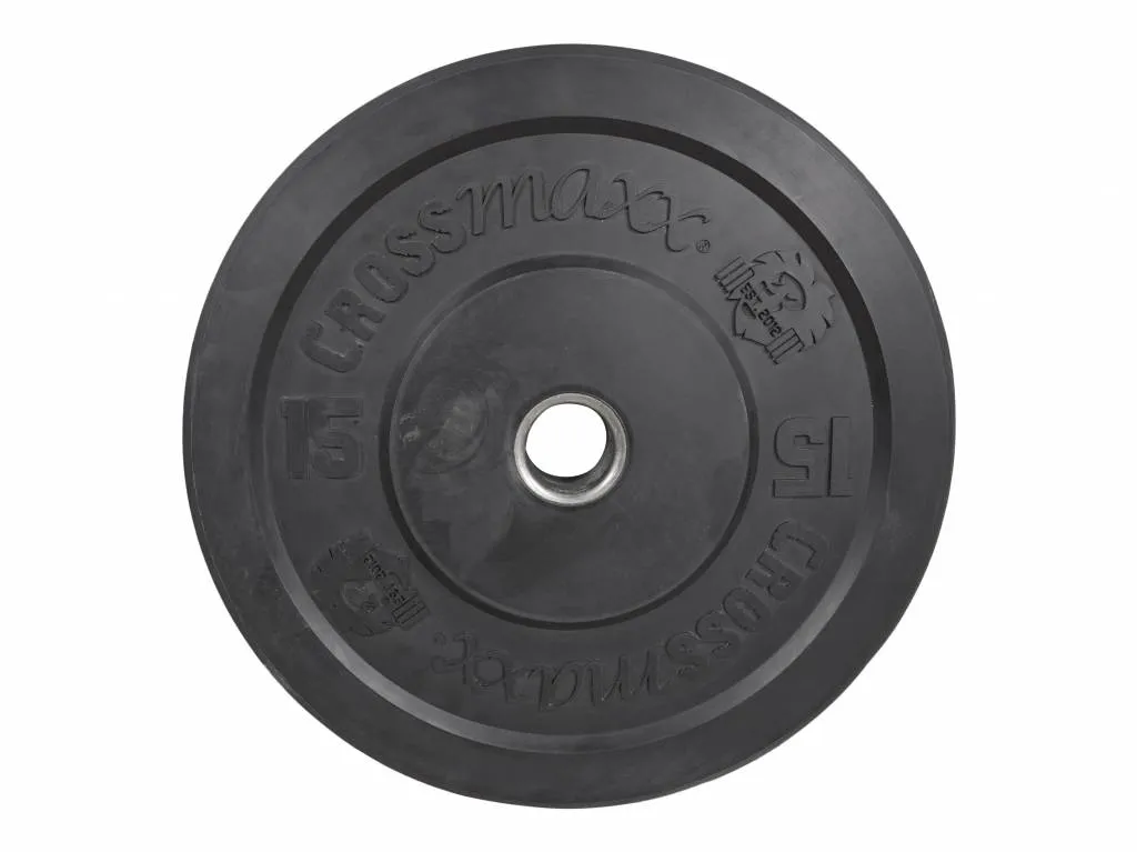 Brug Crossmaxx Bumper Plate 15 kg Sort til en forbedret oplevelse